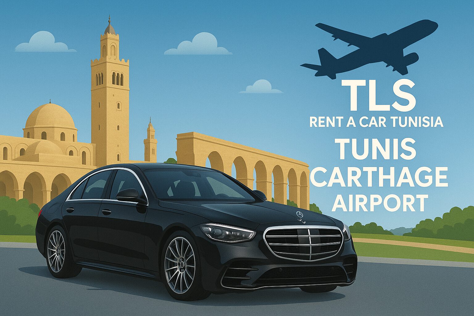 Tunis Airport Transfer Taxi Airport by TLS Rent a Car
